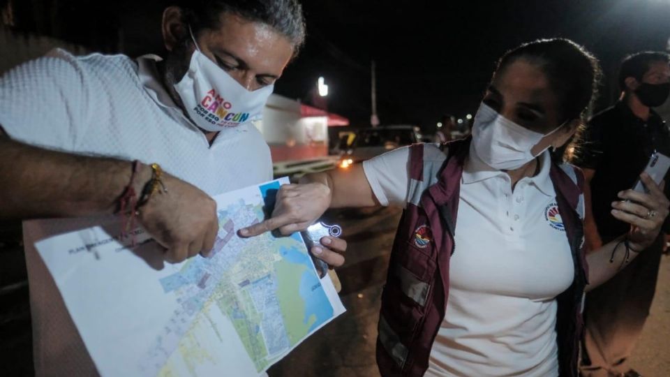 “Cancún está de pie y es gracias a su gente, esto es un trabajo coordinado, sociedad, empresarios y gobierno municipal' Foto: Especial