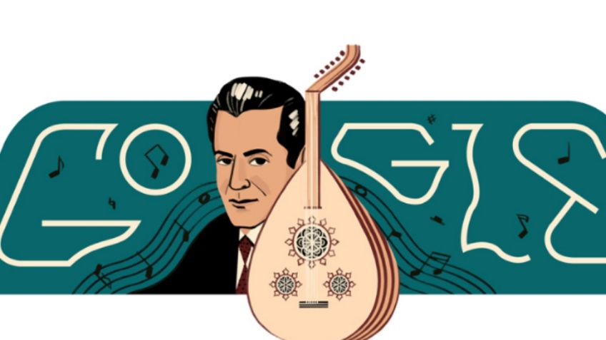 Google conmemora el 110º aniversario del nacimiento de Farid al-Atrash con este doodle especial