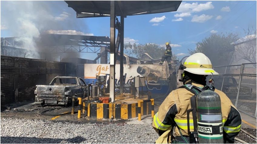 Se incendia gasera en Tonalá, Jalisco, Bomberos impiden que estalle