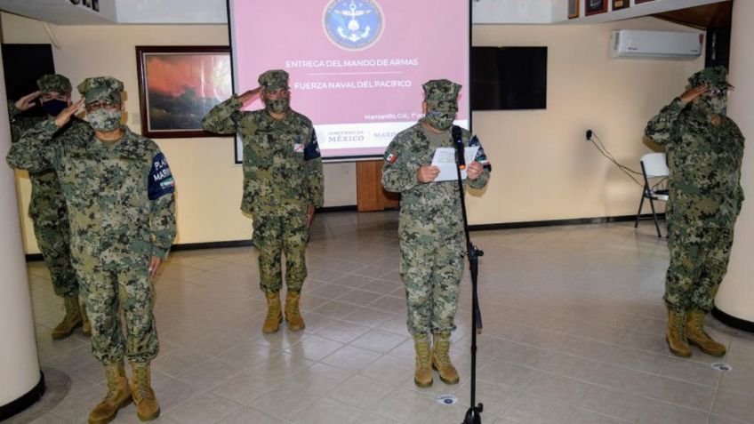 La Semar tomó protesta y realizó cambio de mando de armas en la Fuerza Naval del Pacífico