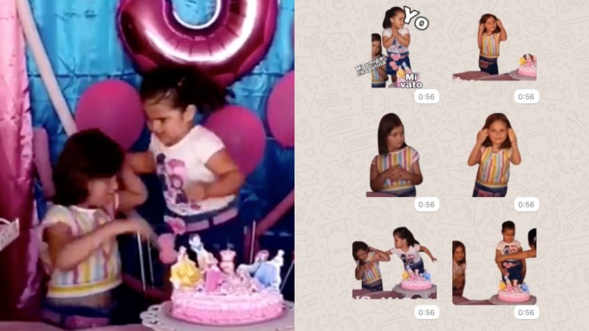 ¡Niña del pastel llega a WhatsApp! Así puedes descargar los stickers