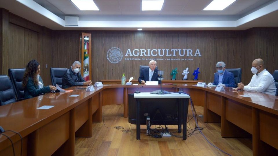 El secretario de Agricultura y Desarrollo Rural, Víctor Villalobos Arámbula, encabezó el conversatorio “El pensamiento cardenista y su influencia en el modelo agropecuario y de bienestar de la 4ta Transformación”. Foto: Especial