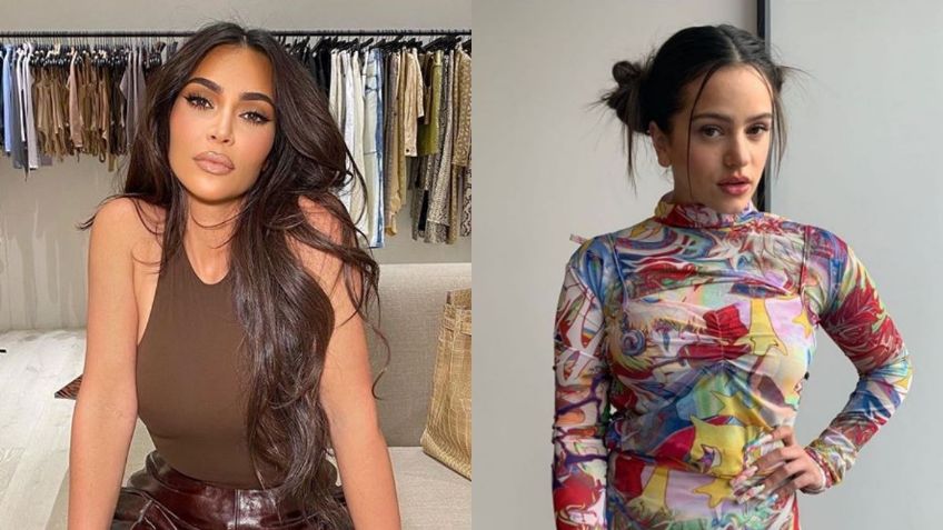 Kim Kardashian vs Rosalía: ¿Quién luce mejor outfit extravagante? FOTOS