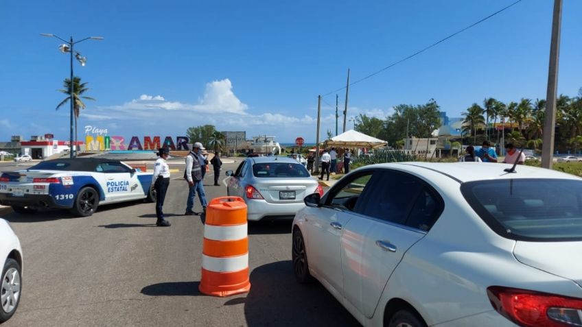 Llegan los primeros estadounidenses a Playa Miramar, Tamaulipas