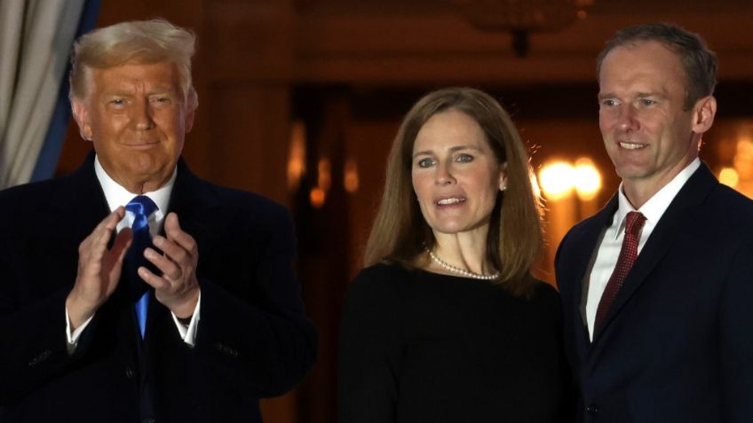 Trump durante juramento de Amy Coney Barrett: Es un día trascendental para EU