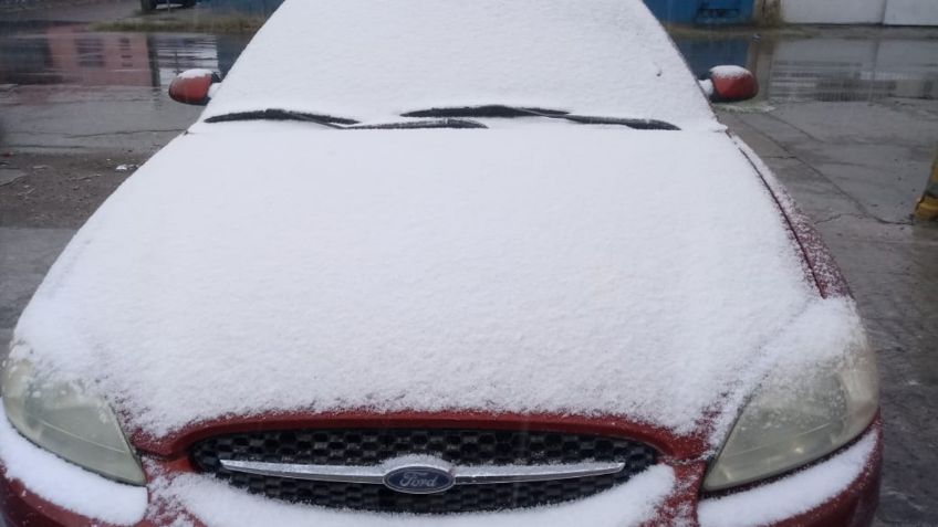 Cae primer nevada en Ciudad Juárez