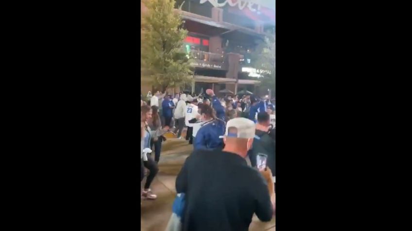 Así se llevan a cabo los festejos por el título de Dodgers de Los Angeles: VIDEO