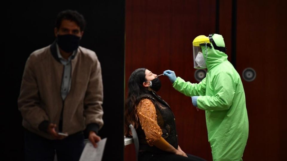 Ninguno de los legisladores presentes en la Cámara alta dudó en hacerse la prueba con hisopo para la detección del virus. Foto: Guillermo O'Gam