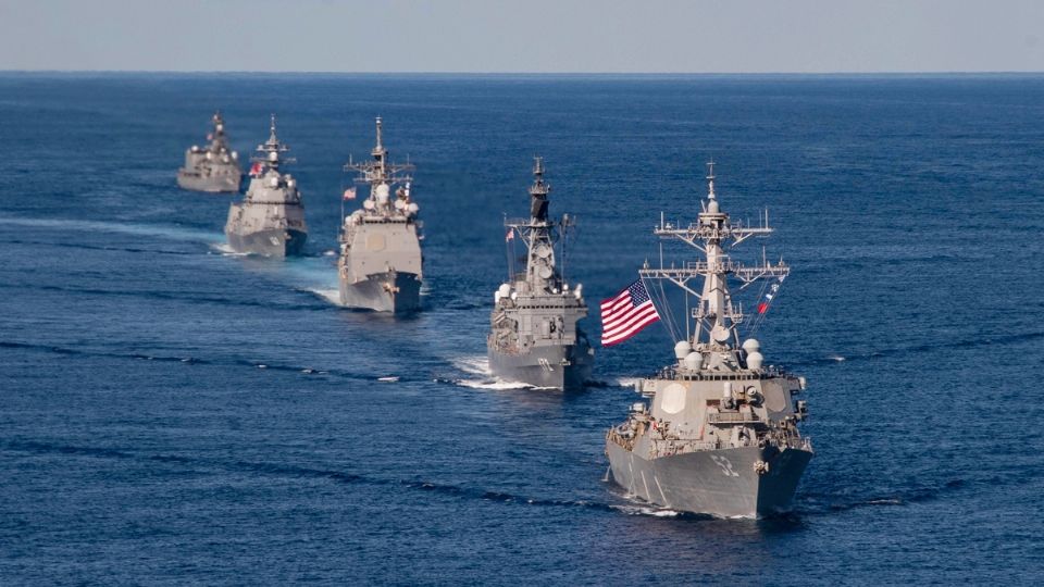 Washington y Tokio están preocupados por la reciente actividad de China. Foto: @USPacificFleet Twitter