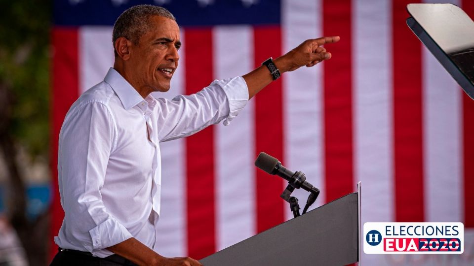 El expresidente Barack Obama durante un mitin en Florida. Foto: Archivo/ AFP