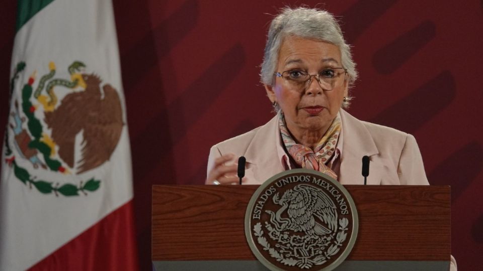 Olga Sánchez Cordero, secretaria de Gobernación, mantuvo una reunión virtual con lo gobernadores. Foto: Ciartoscuro