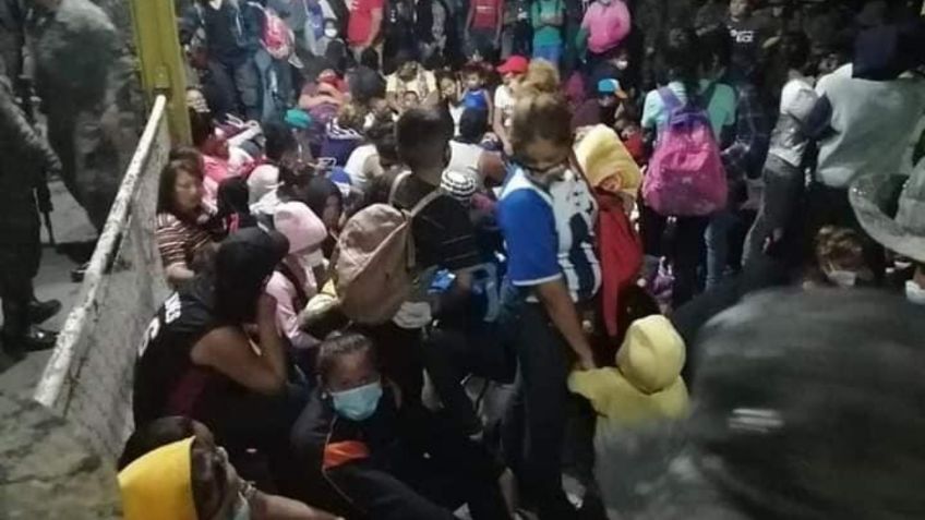 Migrantes y militares se enfrentan en Guatemala: FOTOS