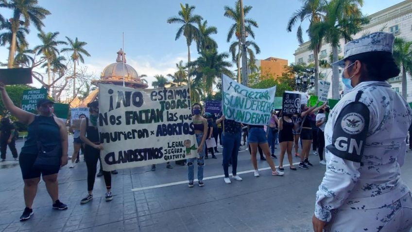 Colectivos feministas exigen aborto legal en Tamaulipas 