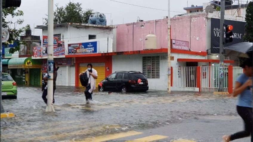 Se vuelven a registrar inundaciones graves en Villahermosa