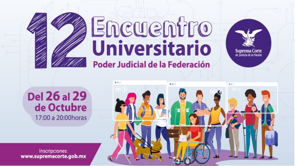 El Encuentro Universitario con el Poder Judicial de la Federación se ha celebrado de manera ininterrumpida desde el año 2009.