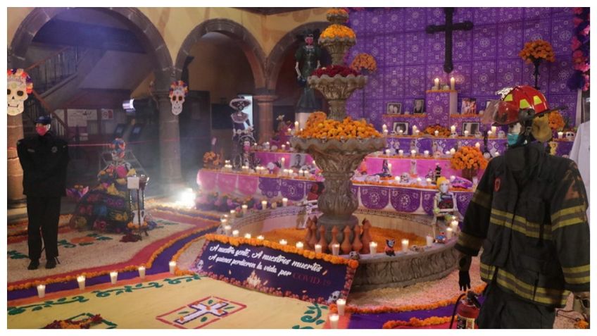 Altar de muertos en Tlaquepaque para las víctimas de COVID-19