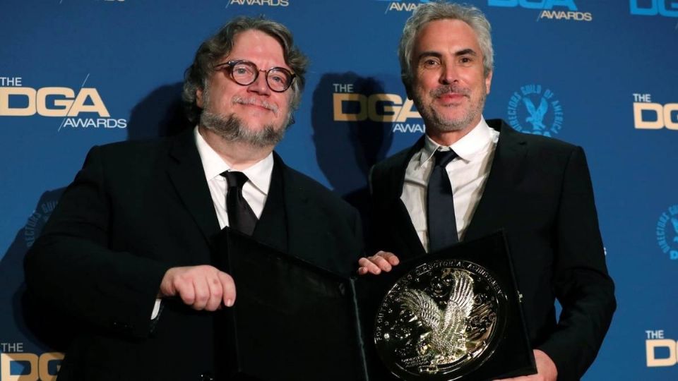 Los directores mexicanos Guillermo del Toro y Alfonso Cuarón. Foto: Reuters