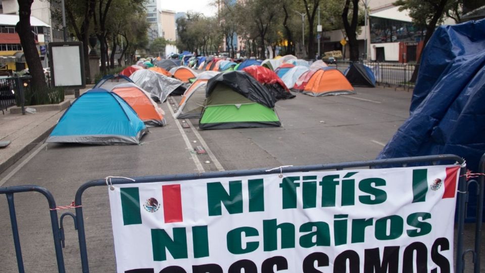 A las 11:00 horas se espera una manifestación de integrantes del Frente Nacional Anti AMLO (FRENAAA) León en Paseo de la Reforma. Foto: Cuartoscuro