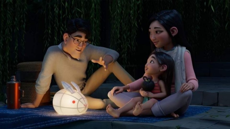 Escena de la pelicula 'Más allá de la luna'. Foto: Netflix