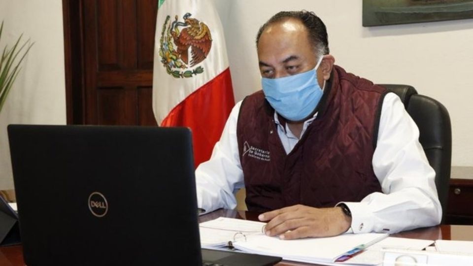 El secretario de Gobernación, David Méndez Márquez, explicó que están tomando las medidas necesarias para que la población no padezca los fríos de las temporada. Foto: Especial