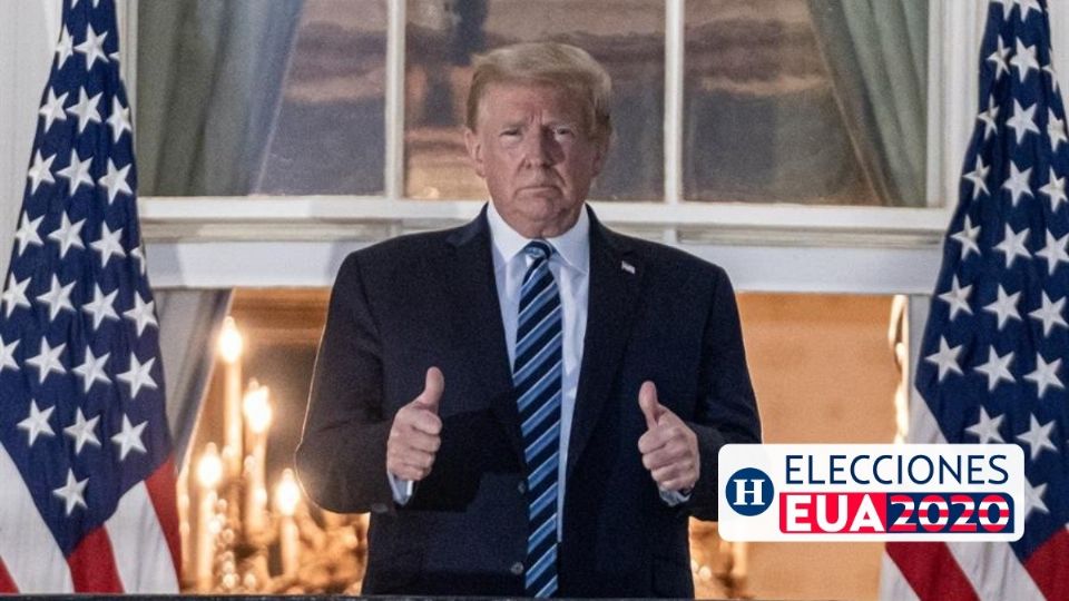 Donald Trump emitió un mensaje en la Casa Blanca. Foto: EFE