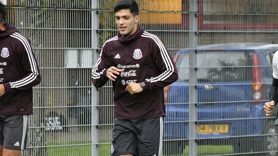 El delantero mexicano en la concentración del Tri. Foto: Selección Mexicana