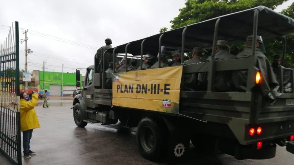 Comienza a desplegarse el plan de emergencia en la Península de Yucatán. Foto: Especial