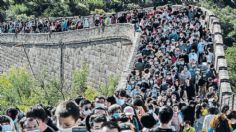 Multitudes abarrotan la muralla china en plena pandemia por festividades: FOTOS