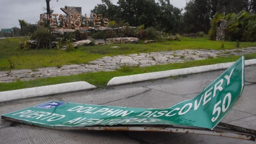 VIDEOS: Así fue el impactante momento cuando Delta tocó tierra en Quintana Roo