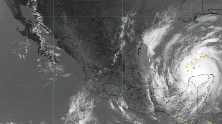 Huracán Delta se localiza en el Golfo de México tras pasar por Quintana Roo y Yucatán