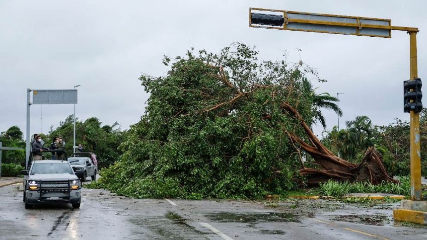 Clima en México: Huracán "Delta" deja lluvias fuertes en la Península de Yucatán este 8 de octubre