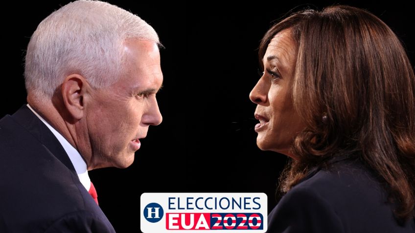 Mike Pence repite la fórmula de Trump e interrumpe a Kamala Harris en debate