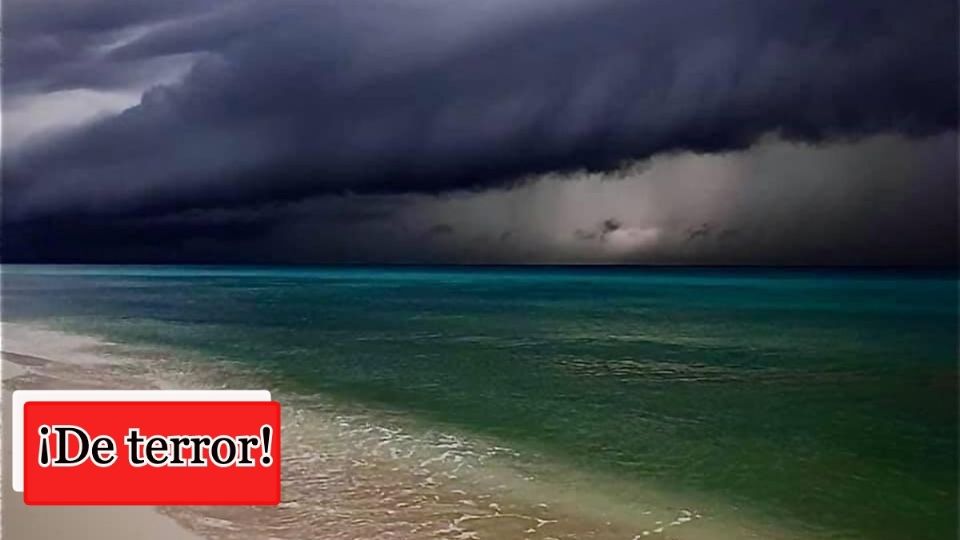 Huracán Delta, así sonó el viento a la llegada de Playa del Carmen FOTO Twitter ville_chars