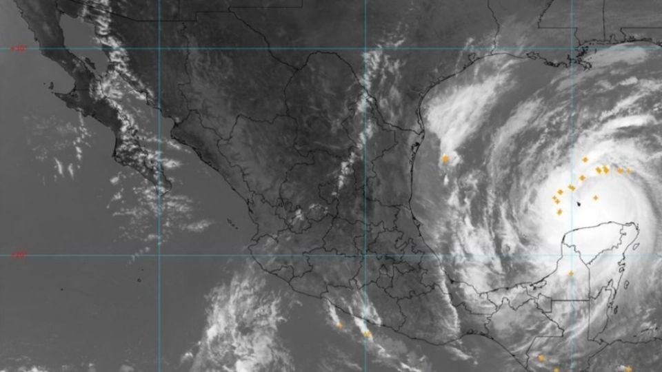 El huracán 2 se degradó a categoría 2. Foto: Conagua