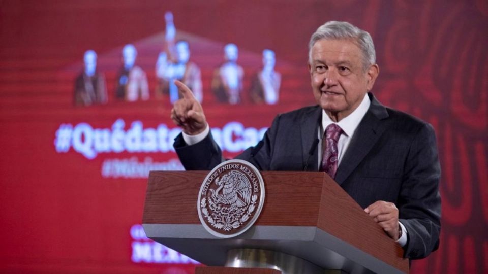 El presidente López Obrador desde La Mañanera. Foto: Presidencia