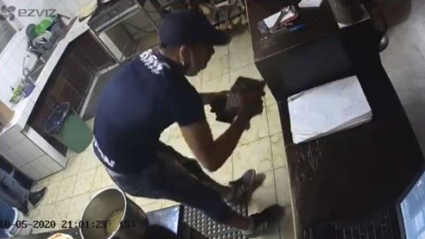 VIDEO: Asaltan pizzería en Guadalajara; ladrones se llevan hasta la calculadora