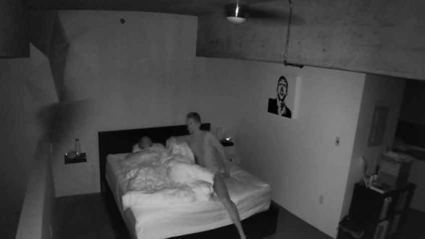 ¡De terror! Hombre se graba mientras duerme y el resultado lo horroriza: VIDEO