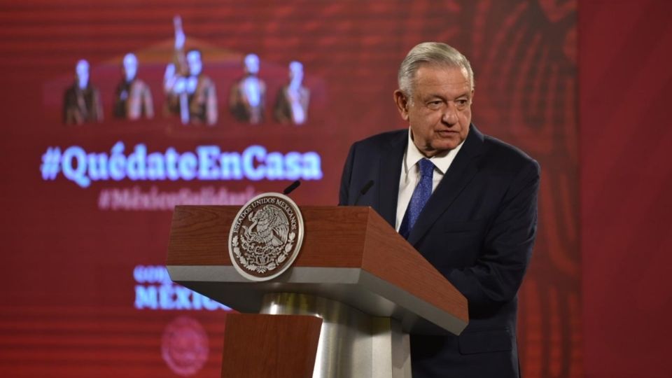 Conferencia matutina desde Palacio Nacional encabezada por López Obrador. Foto: Daniel Ojeda