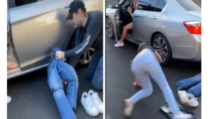 VIDEO VIRAL: Juega broma pesada a su novia, finge accidente y casi se infarta