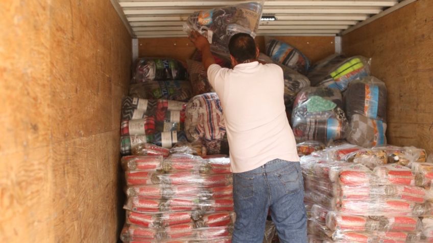 Tamaulipas envía ayuda humanitaria a familias damnificadas por lluvias en Tabasco