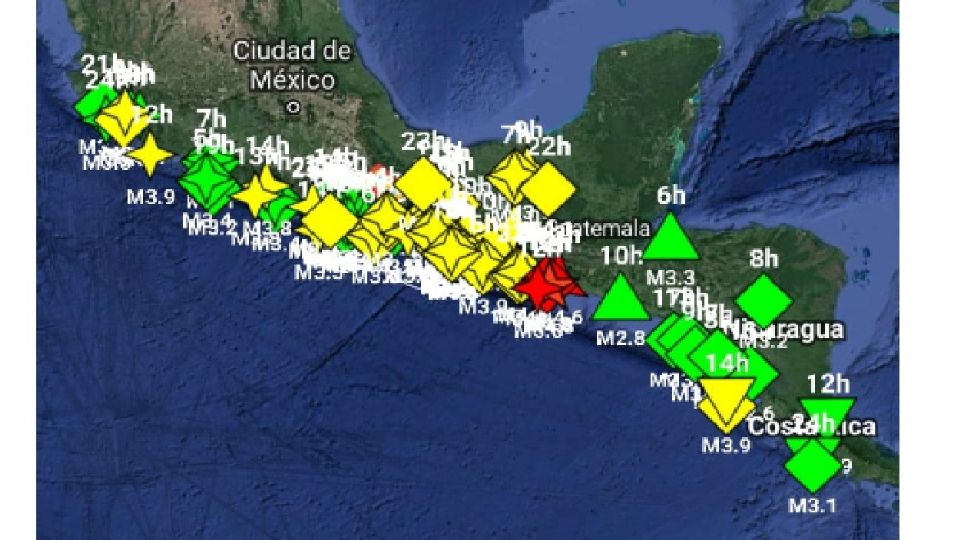 Se registra una serie de sismos en todo México
FOTO: Twitter