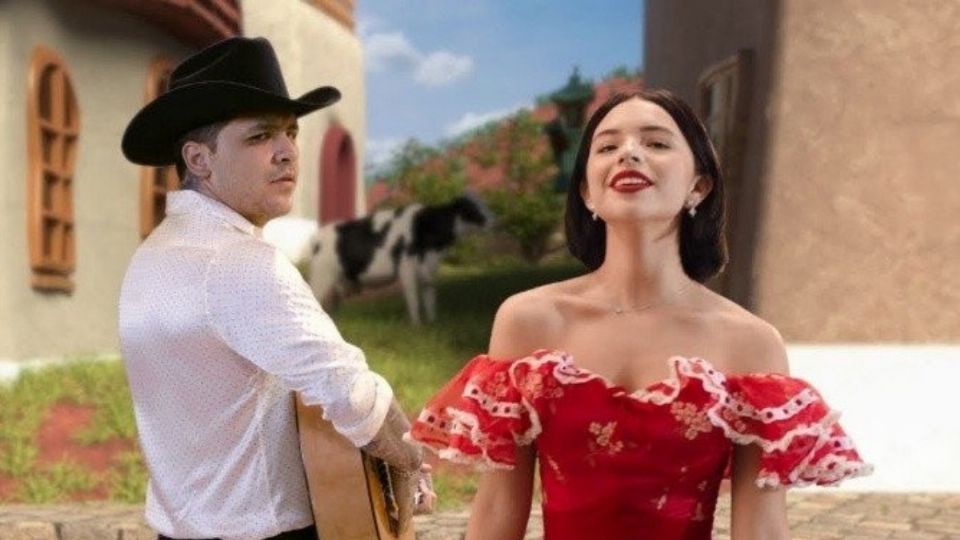 Christian Nodal y la joven cantante Ángela Aguilar. Foto: Especial