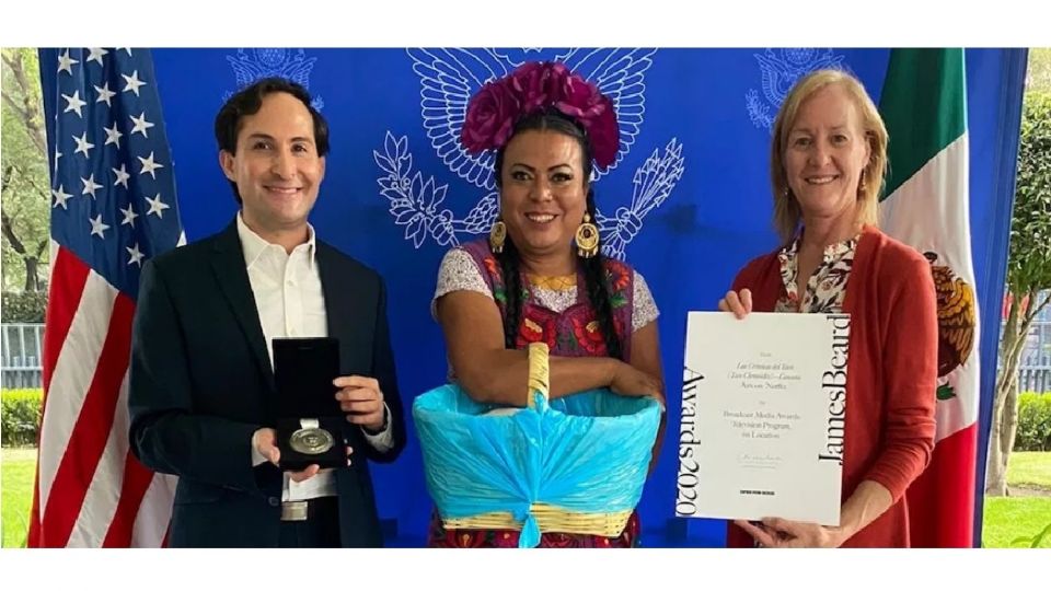 Lady Tacos de Canasta fue premiada por su participación en una serie de Netflix
FOTO: Facebook