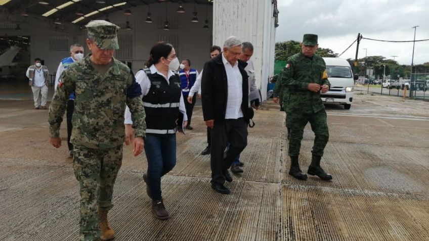 AMLO llega a Tabasco para supervisar atención a damnificados