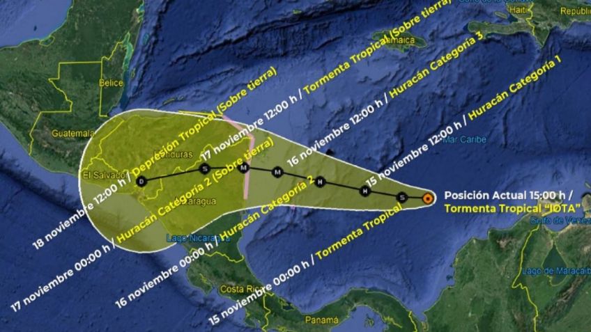 Prevén que Tormenta Tropical lota toque tierra en Centroamérica como PODEROSO huracán este lunes