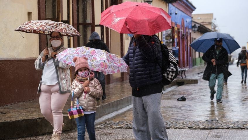 Clima en México: Frente frío 13 generará fuertes lluvias en 6 estados; CDMX con heladas matutinas, amanece a 10 grados