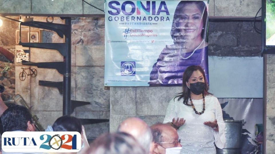 Sonia Mendoza Díaz inició su precampaña por la gubernatura de San Luis Potosí. Foto: Especial