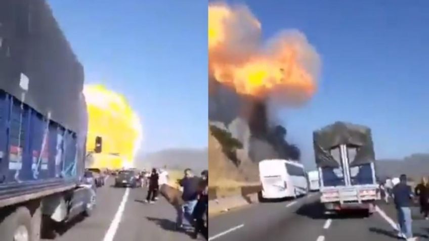 Pipa de gas que explotó en Nayarit se quedó sin frenos; confirman 14 muertos: VIDEO