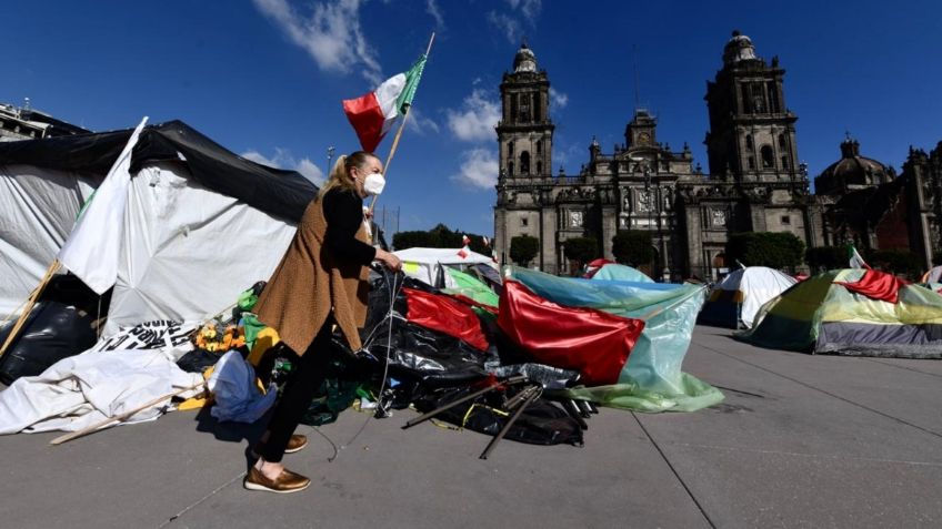 Pide GobCDMX evitar violencia en el Zócalo