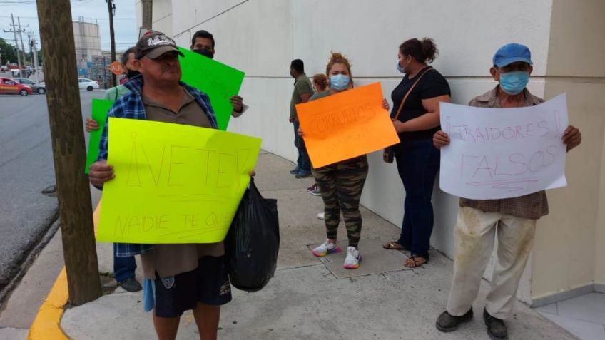 Protestan contra diputados federales de la 4T en Tampico